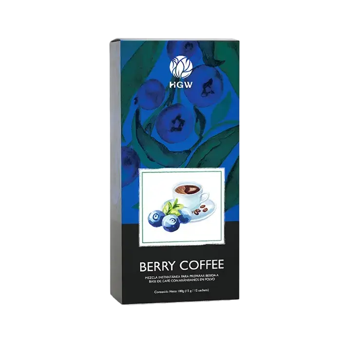 Café con Arándanos - Berry Coffee de HGW - bebida con cafeina y arandanos