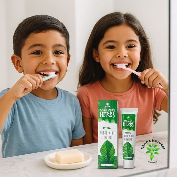Green World Herbs beneficios crema dental sin fluro hgw