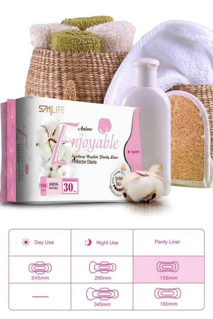 Protectores Diarios con Turmalina y Aniones – Enjoyable de HGW, protectores sanitarios hgw, precio protectores diarios enjoyable smilife hgw (4)