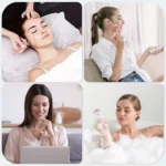 Rodillo Facial + Tabla Gua Sha - Set de masaje facial 2 en 1 incluye rodillo y piedra Gua Sha, ideales para mejorar la circulación (3)