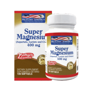 Citrato de Magnesio 400mg | Super Magnesium Healthy America x100 cápsulas – Sueño, Estrés y Músculos