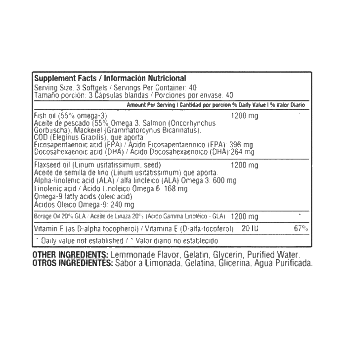 Triple Omega 369 1200mg 120 Cápsulas - Imagen 2