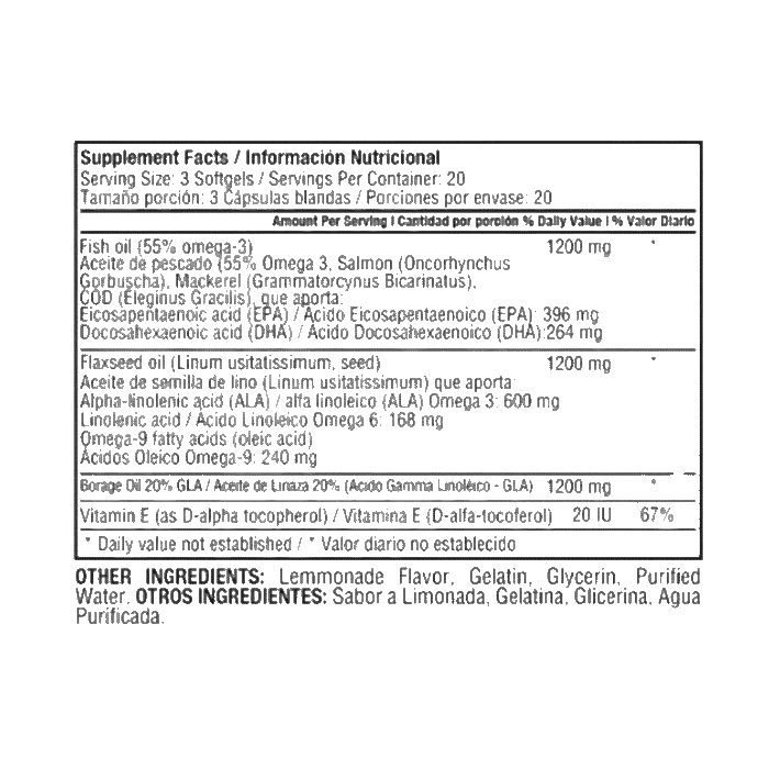 Triple Omega 369 1200mg x 60 Cápsulas - Imagen 2