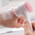 cepillo facial de silicona, cepillo de limpieza facial, cepillo exfoliante rostro, cepillo masajeador facial, cepillo doble cara facial, limpieza (5)
