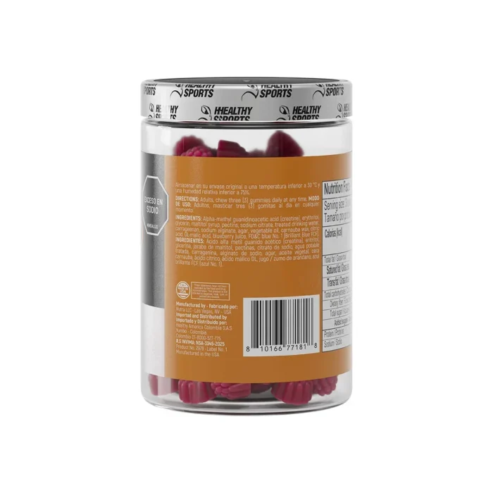 GOMITAS DE CREATINA FORCEHOLD - 120 GOMAS en Colombia - Etiqueta de ingredientes