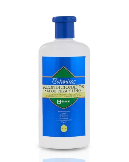 ACONDICIONADOR ALOE VERA Y LINO 400ML en Colombia - Vista frontal