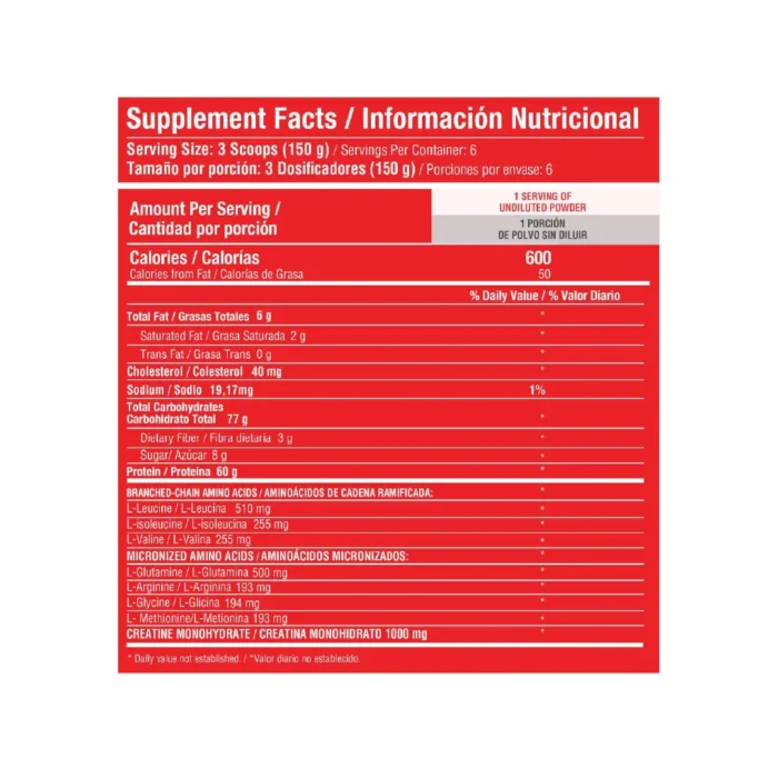 PROTEÍNA EN POLVO BARBARUS - 910G SABOR VAINILLA - SUPLEMENTO NUTRICIONAL en Colombia - Vista lateral