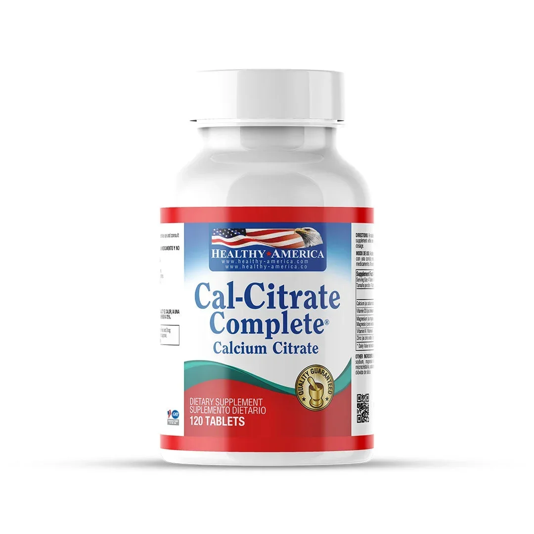 CALCIO CITRATO COMPLETO CON VITAMINA D3, MAGNESIO Y ZINC - 120 TABLETAS CALCIO CITRATO COMPLETO CON VITAMINA D3, MAGNESIO Y ZINC - 120 TABLETAS en Colombia - Vista frontal