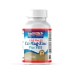 CALCIUM, MAGNESIUM, ZINC Y VITAMINA D3 - 90 CÁPSULAS BLANDAS - SUPLEMENTO DE MINERALES en Colombia - Vista frontal