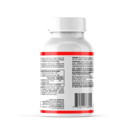 TABLETAS DE POTASIO QUELADO 99MG en Colombia - Vista lateral