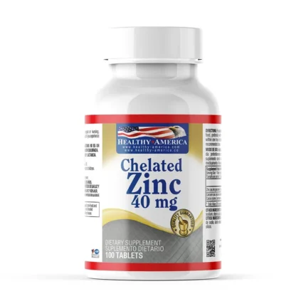ZINC QUELADO 40 MG 100 TABLETAS en Colombia - Vista frontal