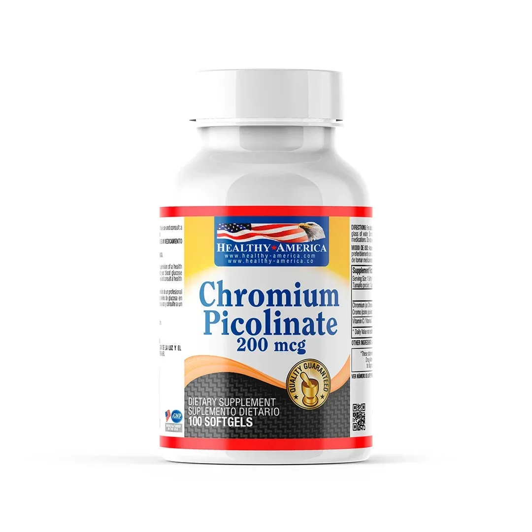 PICOLINATO DE CROMO 200 MCG - 100 CÁPSULAS BLANDAS PICOLINATO DE CROMO 200 MCG - 100 CÁPSULAS BLANDAS en Colombia - Vista frontal