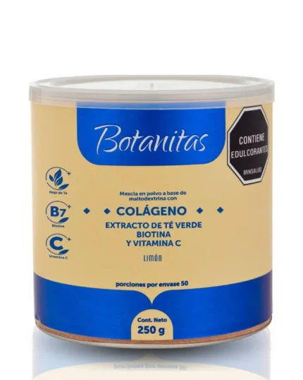 COLÁGENO CON EXTRACTO DE TÉ VERDE, BIOTINA Y VITAMINA C 210G en Colombia - Vista frontal