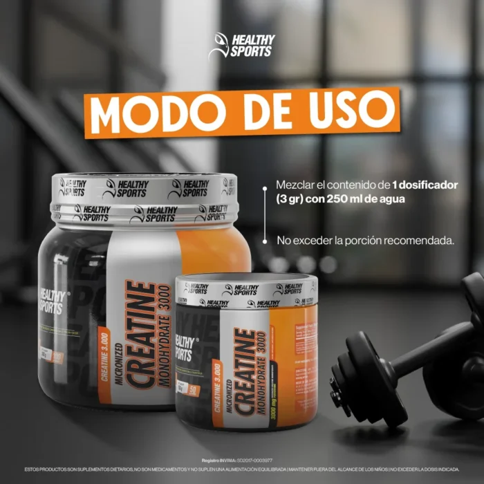 CREATINA MONOHIDRATADA MICRONIZADA 150G - SUPLEMENTO ENERGÉTICO en Colombia - Etiqueta de ingredientes