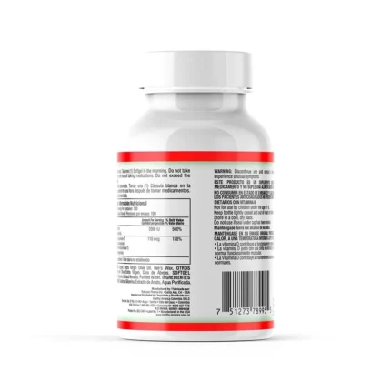 DUOVIT 100 SOFTGELS - SUPLEMENTO DE VITAMINAS D3 Y K2 en Colombia - Vista lateral