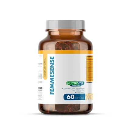 FEMMESENSE 60 SOFTGELS - SUPLEMENTO NUTRICIONAL PARA EL BIENESTAR FEMENINO en Colombia - Vista frontal
