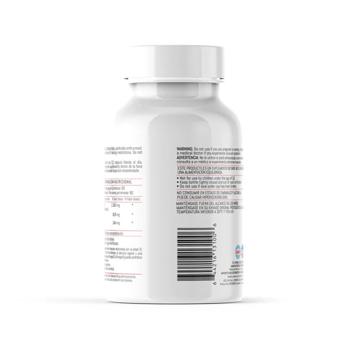 OMEGA 3 DE PESCADO - 1.360 MG 60 CÁPSULAS BLANDAS en Colombia - Vista lateral