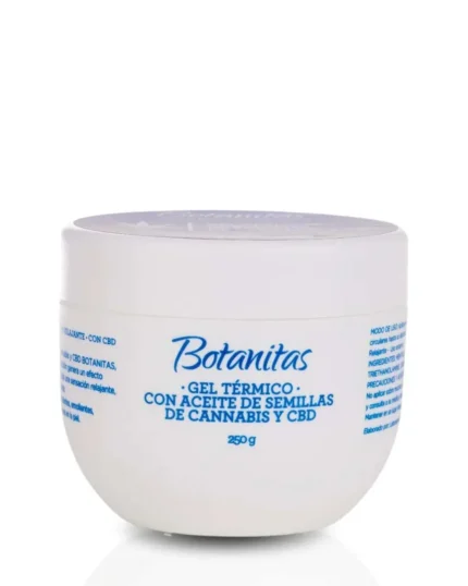 GEL TÉRMICO CON ACEITE DE SEMILLAS DE CANNAB1S Y CBBD X 250G en Colombia - Vista frontal