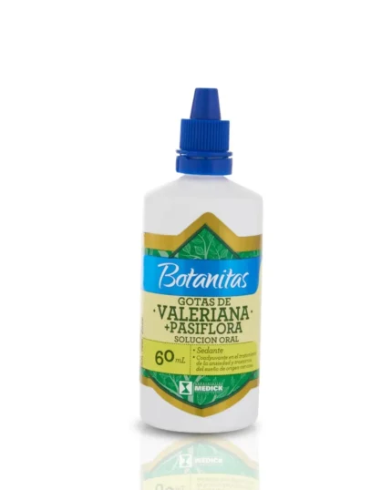 GOTAS DE VALERIANA + PASIFLORA en Colombia - Vista frontal