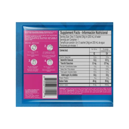 ISO WHEY 100% - PROTEÍNA AISLADA DE SUERO SABOR RED VELVET - 12 SACHETS en Colombia - Vista lateral