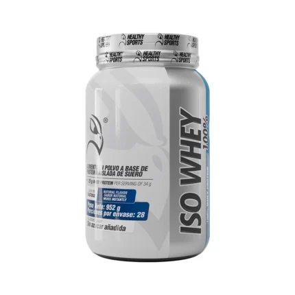 ISO WHEY 100% - PROTEÍNA AISLADA DE SUERO SIN SABOR - 952 G en Colombia - Vista lateral