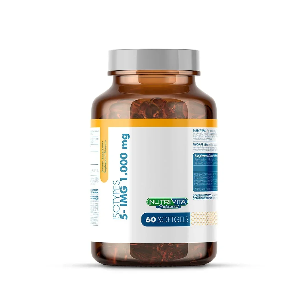 ISOTYPES 5 IMG 1.000 MG - SUPLEMENTO NUTRICIONAL EN SOFTGELS ISOTYPES 5 IMG 1.000 MG - SUPLEMENTO NUTRICIONAL EN SOFTGELS en Colombia - Vista frontal