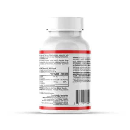 CÁPSULAS DE COLÁGENO HIDROLIZADO 1500MG CON VITAMINA C en Colombia - Vista lateral
