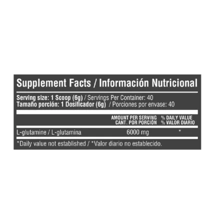 L-GLUTAMINA EN POLVO 6.000MG - SUPLEMENTO DIETARIO PARA EL BIENESTAR MUSCULAR en Colombia - Vista lateral