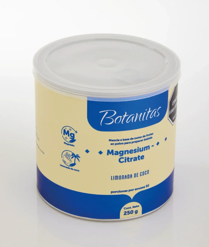 MAGNESIUM CITRATE POLVO | 250 G en Colombia - Etiqueta de ingredientes