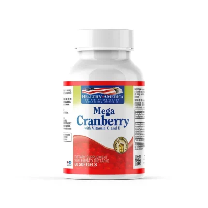 CÁPSULAS DE MEGA CRANBERRY 850 MG - SALUD URINARIA en Colombia - Vista frontal