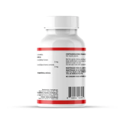 MELATONINA 3 MG - 30 SOFTGELS PARA UN DESCANSO REPARADOR en Colombia - Vista lateral