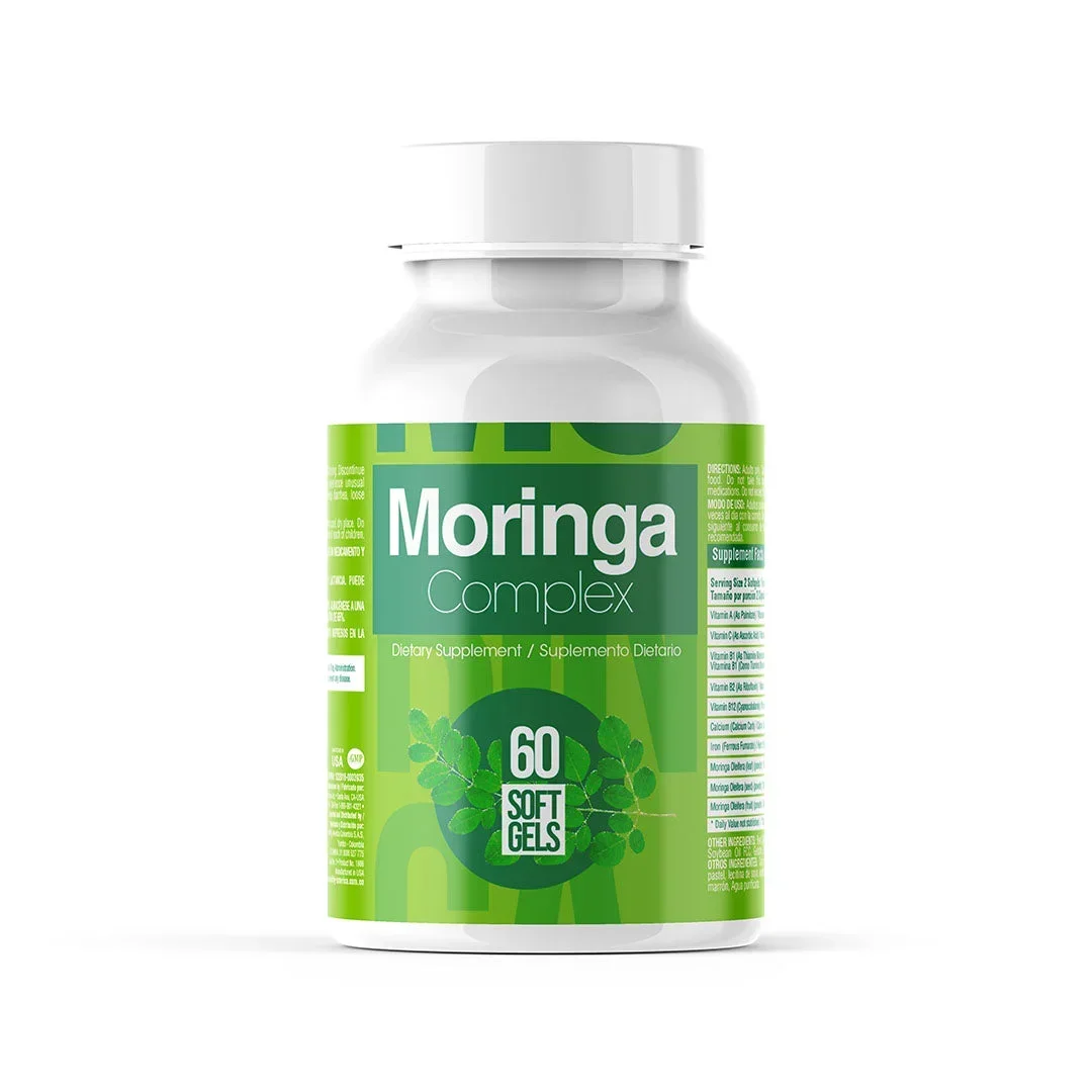 MORINGA COMPLEX 1200MG - SUPLEMENTO NUTRICIONAL NATURAL MORINGA COMPLEX 1200MG - SUPLEMENTO NUTRICIONAL NATURAL en Colombia - Vista frontal