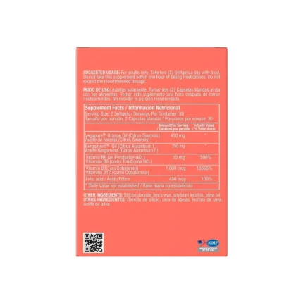 NOXTEROL 60 SOFTGELS - SUPLEMENTO DE OMEGAS PARA EL BIENESTAR GENERAL en Colombia - Vista lateral