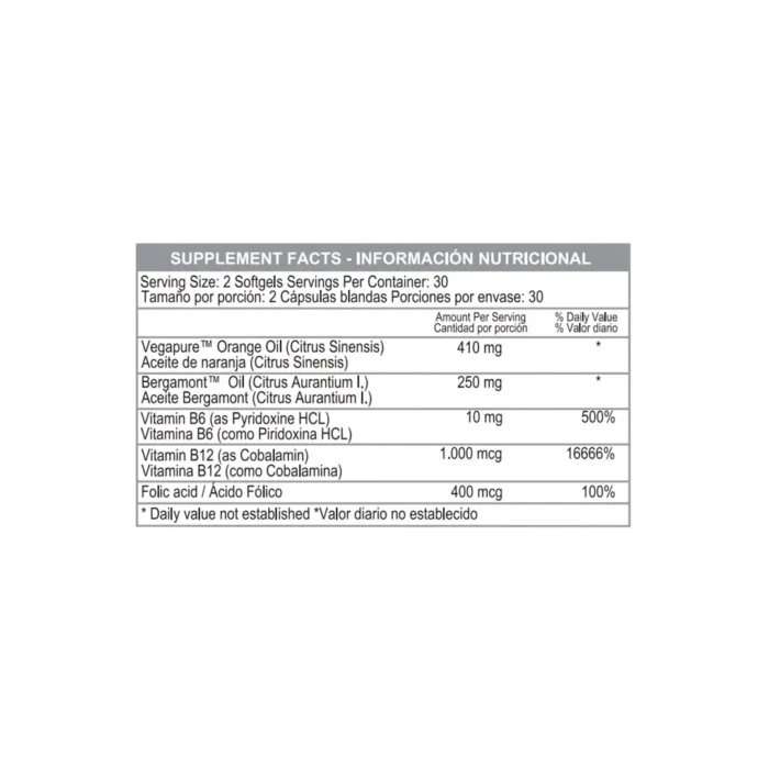 NOXTEROL 60 SOFTGELS - SUPLEMENTO DE OMEGAS PARA EL BIENESTAR GENERAL en Colombia - Vista posterior