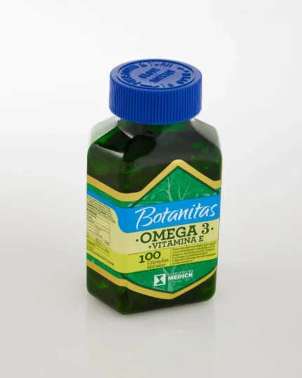 OMEGA 3 + VITAMINA E 100 CÁPSULAS BLANDAS en Colombia - Vista lateral