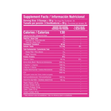 PROTEÍNA PREMIUM SLENDAR SABOR VAINILLA - 1014G EN POLVO en Colombia - Vista lateral