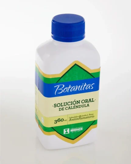 SOLUCIÓN ORAL DE CALÉNDULA en Colombia - Vista lateral