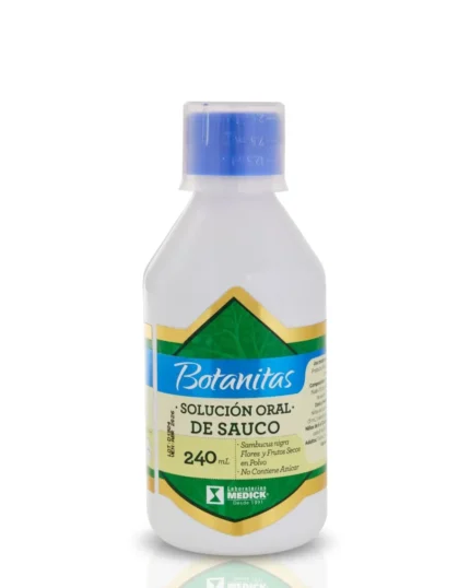 SOLUCIÓN ORAL DE SAÚCO en Colombia - Vista frontal