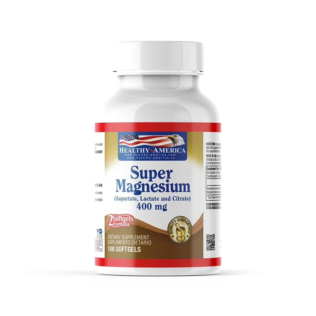 FÓRMULA DE MAGNESIO SUPER 400 MG - 100 CÁPSULAS BLANDAS FÓRMULA DE MAGNESIO SUPER 400 MG - 100 CÁPSULAS BLANDAS en Colombia - Vista frontal