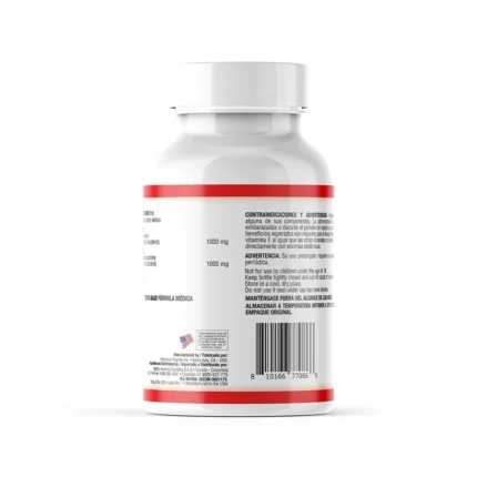 SUPLEMENTO DE VITAMINA E NATURAL 1000 IU - 50 CÁPSULAS BLANDAS en Colombia - Vista lateral