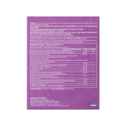 SYLBIN DETOX + 10 SOFTGELS - BIENESTAR Y DETOXIFICACIÓN NATURAL en Colombia - Vista lateral