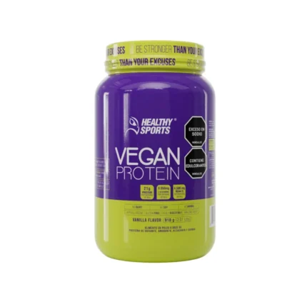PROTEÍNA VEGANA EN POLVO + SHAKER - 910 GR (OBSEQUIO CREATINA 300 GR) en Colombia - Vista lateral
