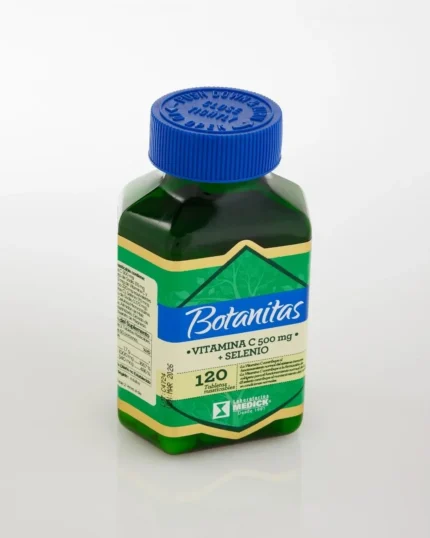 VITAMINA C 500MG + SELENIO 120 TABLETAS MASTICABLES en Colombia - Vista lateral