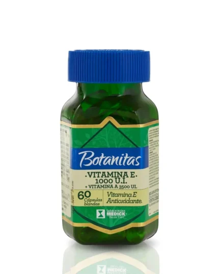VITAMINA E 1000 U.I.+ VITAMINA A 3500 UI. X 60 CÁPSULAS BLANDAS en Colombia - Vista frontal