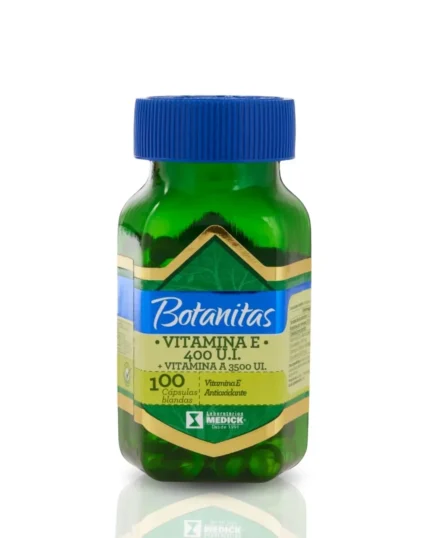 VITAMINA E 400 U.I. + VITAMINA A 3500 U. CÁPSULAS BLANDAS en Colombia - Vista frontal