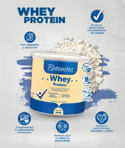 WHEY PROTEIN en Colombia - Vista lateral