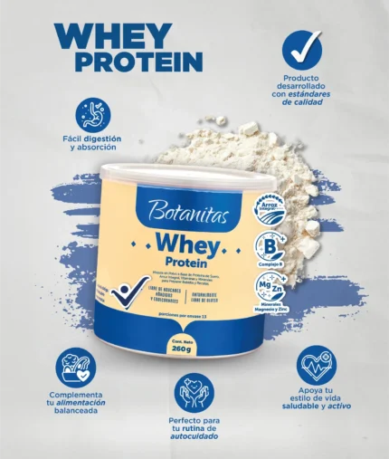 WHEY PROTEIN 900 G POLVO en Colombia - Vista lateral