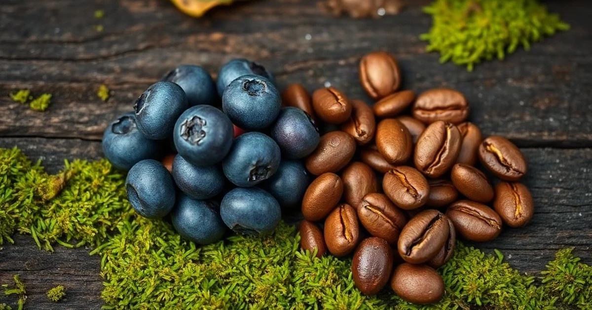 Fotografía profesional de Berry Coffee Café con Arándanos HGW para posología & horarios en Tienda Natural Colombia
