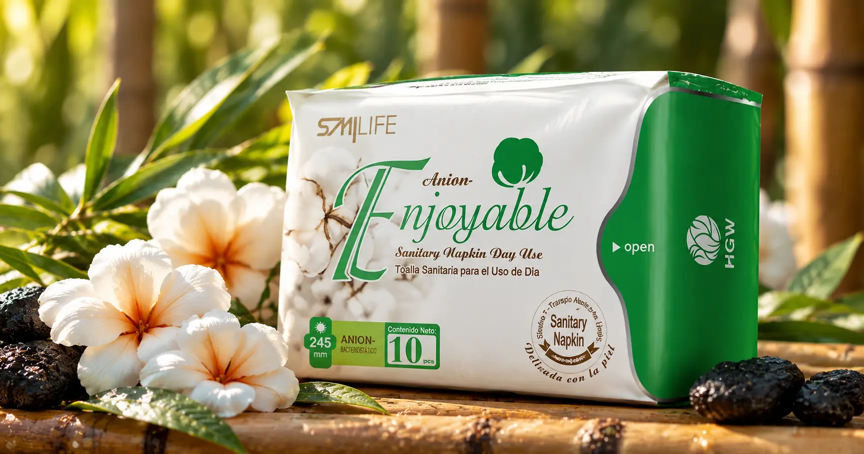 Toallas Higiénicas Día con Turmalina HGW