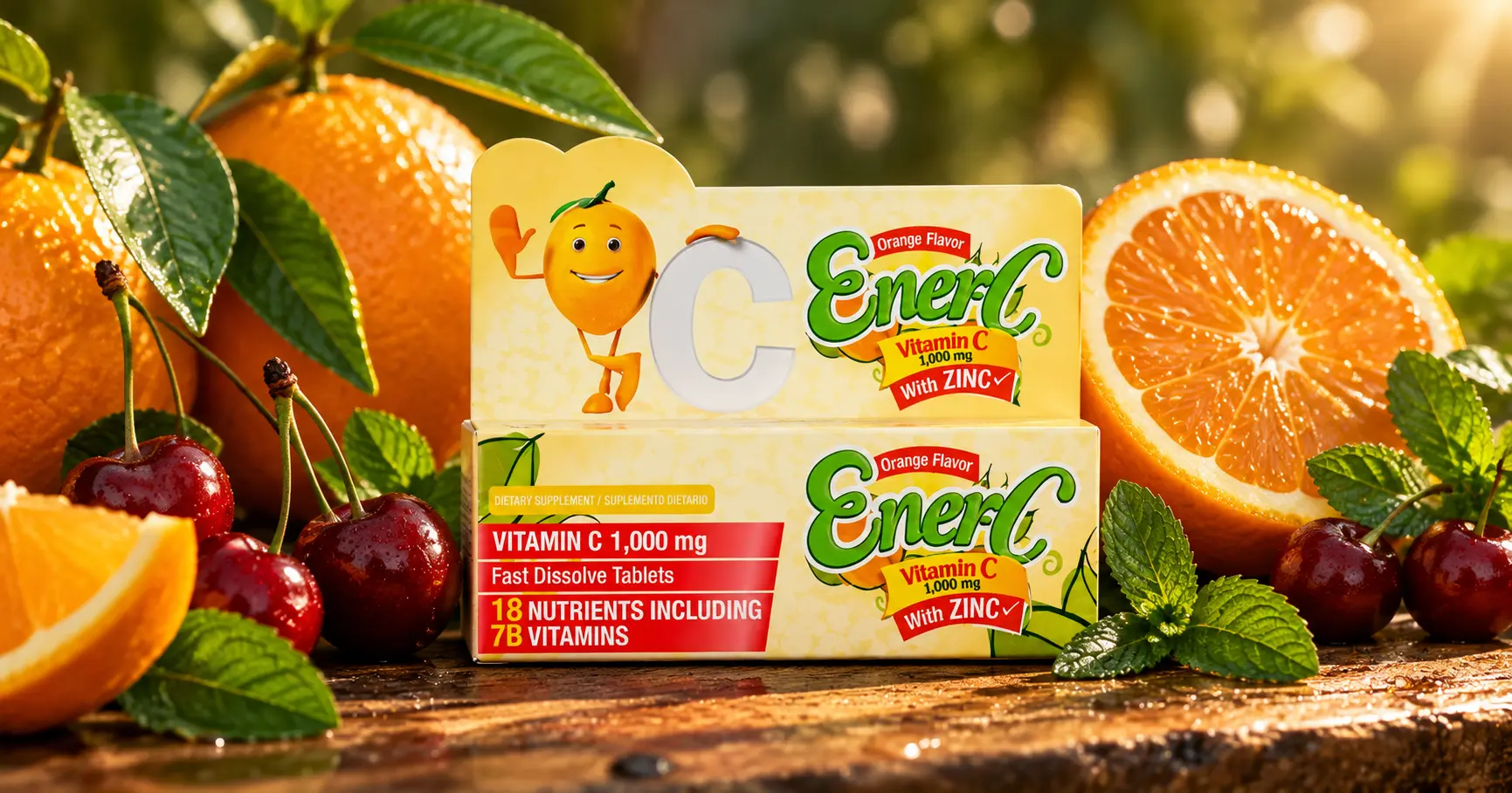 Vitamina C 1000mg con Zinc ENERC